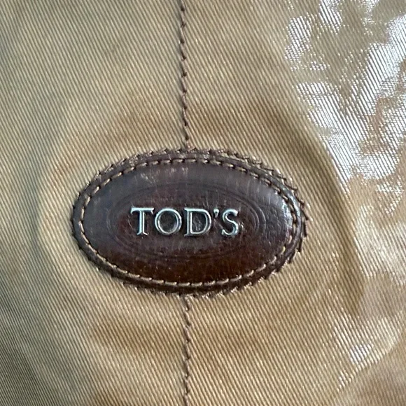 Tod's G-Line Easy Sacca Coated Canvas Tote Bag in Brown Bronze - Picture 3 of 16